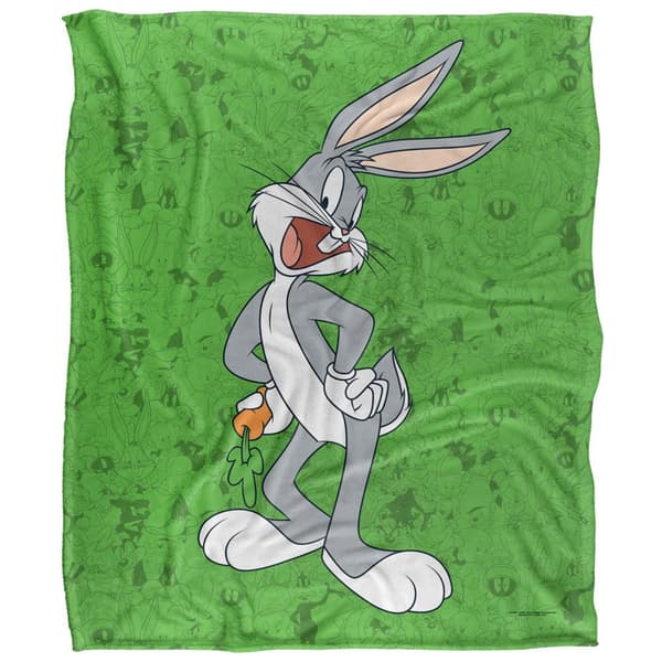 Looney Tunes Karaktär Collage Bugs Bunny Filt One Size Mult Multicoloured One Size
