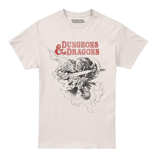 Dungeons & Dragons Herrarnas Barbarian Skiss T-shirt L Naturlig Natural L