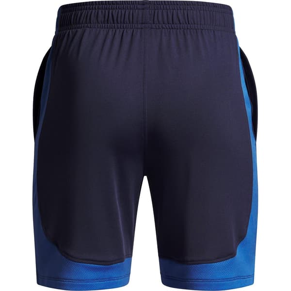 Under Armour Barn/Kids Performance Jacquard Vent Shorts 7- Washed Navy 7-8 Years