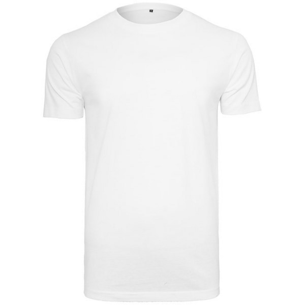 Bygg ditt varumärke Ekologisk T-shirt med rund hals för män 5XL Vit White 5XL