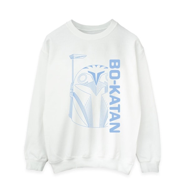 Star Wars Herr The Mandalorian Bo Katan Helm Sweatshirt XXL Vit White XXL