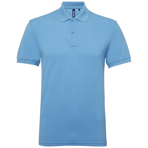 Asquith & Fox Herr Poloshirt mit kurzen Ärmeln und Performance-Mischung, Größe M Cornflower M