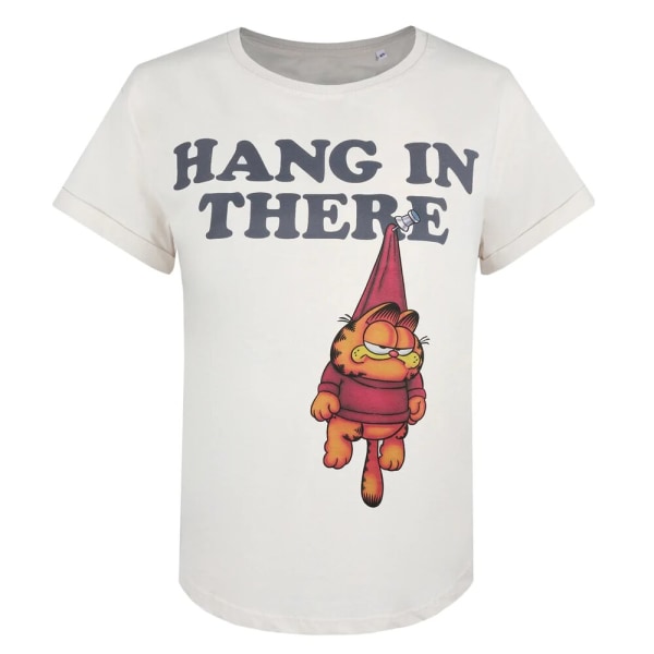 Garfield hängande T-shirt för damer/damer S Vintage Vit/Svart Vintage White/Black/Orange S