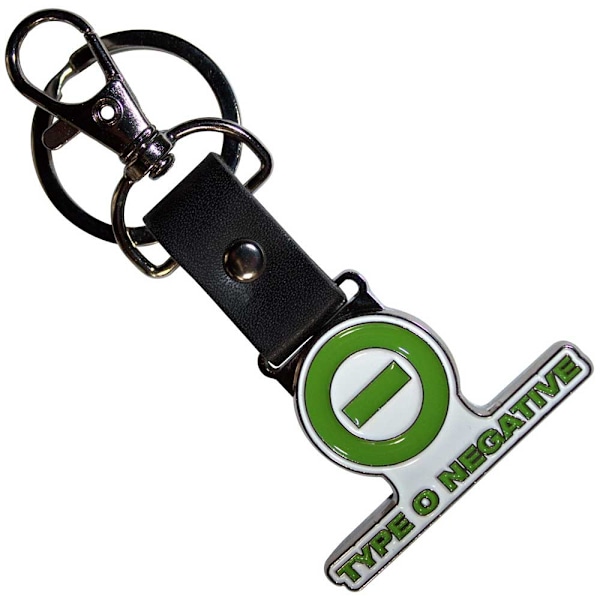 Type O Negative Text Logonyckelring Storlek: One Size Grön/Vit/Svart Green/White/Black One Size