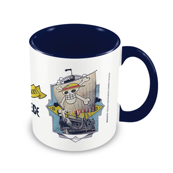 One Piece The Going Merry Inner Two Tone Mug One Size Vit/Blå White/Blue One Size