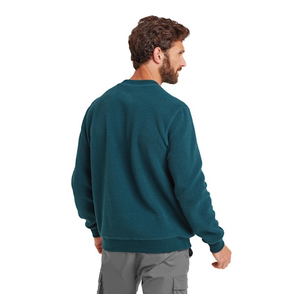 TOG24 Herr Todd Sherpa Fleece Sweatshirt XXL Petrolgrön Petrol Green XXL