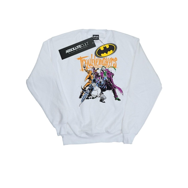 DC Comics Herr Batman Troublemakers Sweatshirt 4XL Vit White 4XL