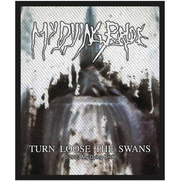 My Dying Bride Turn Loose The Swans vävd patch One Size vit/ White/Black One Size