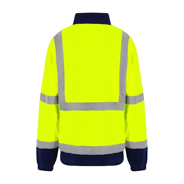 PRO RTX Hög synlighet Herr Full-Zip Fleece 4XL Gul/Marinblå Yellow/Navy 4XL