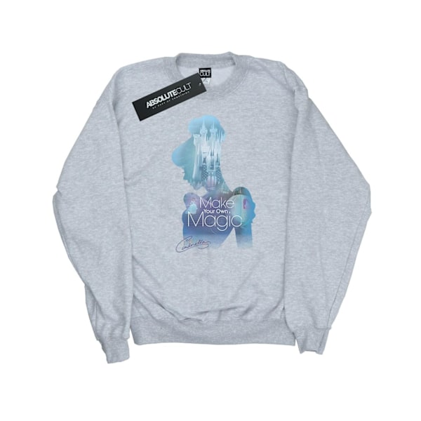 Disney Princess Damkläder/Dam Cinderella Fylld Silhuett Sweatshirt Heather Grey XXL