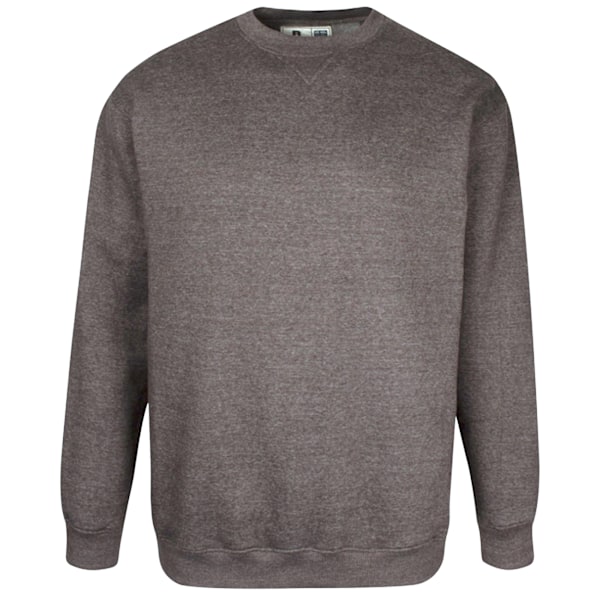 Duke Herr D555 Sweat Rockford Rundhals Kingsize Tröja 8XL Grå Grey 8XL