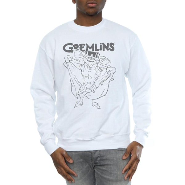 Gremlins Herr Spike´s Glasögon Sweatshirt 3XL Vit White 3XL