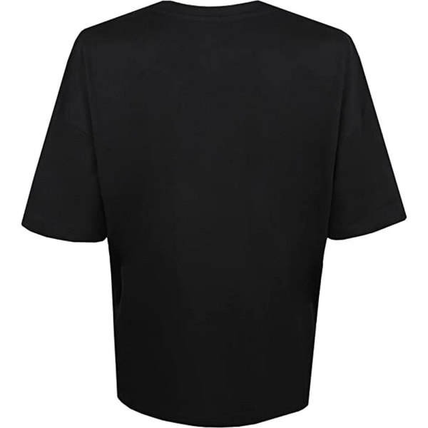 Garfield, dam/dam, självbelåten oversized T-shirt M Svart Black M