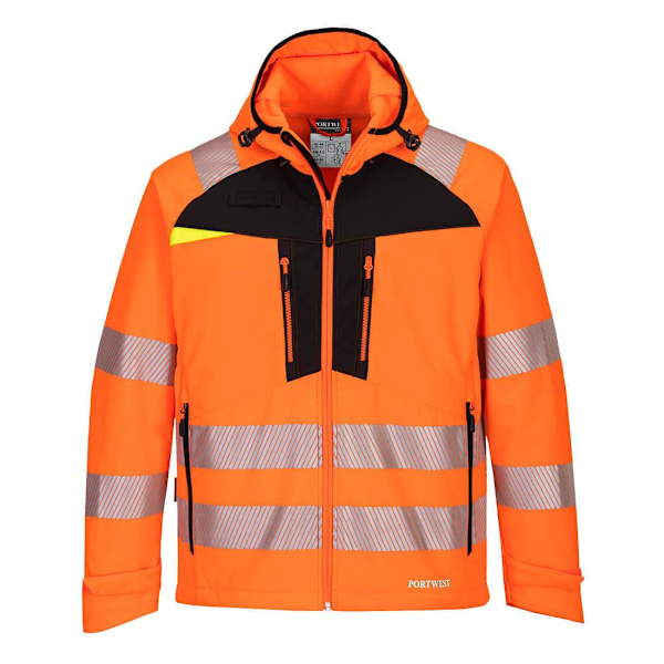 Portwest DX4 Softshell Varseljacka för män XL Orange/Svart Orange/Black XL