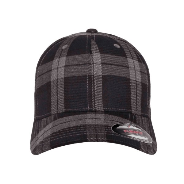 Flexfit By Yupoong Tartan Pläd Cap L/XL Svart/Grå Black/Grey L/XL