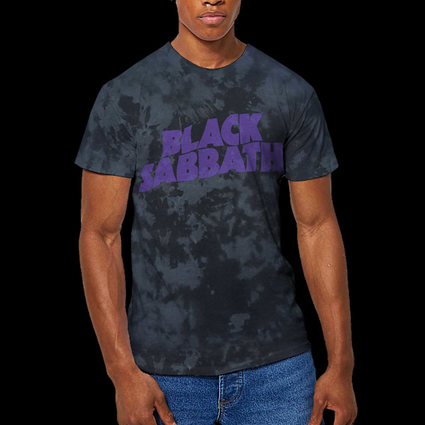 Black Sabbath Unisex Adult Wavy Logo T-Shirt S Svart Black S