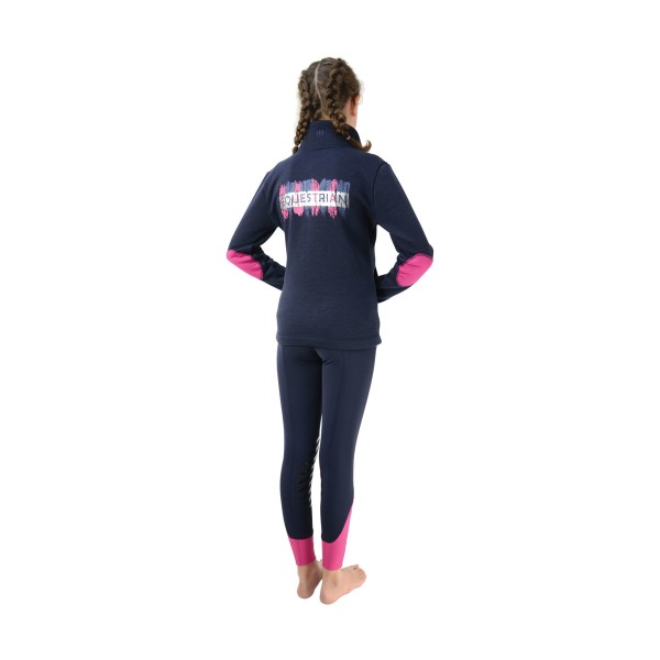 HyFASHION barn/barn Mizs Eugenie fleecejacka 15-16 år Navy/Pink 15-16 Years