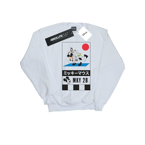 Disney Boys Mickey And Goofy Karate Sweatshirt 12-13 År Vit White 12-13 Years