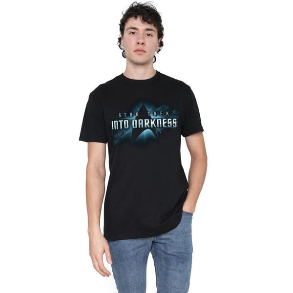 Star Trek: Into Darkness Herr Logotyp T-Shirt M Svart Black M