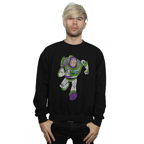 Disney Mens Toy Story 4 Classic Buzz Lightyear Sweatshirt 3XL B Black 3XL