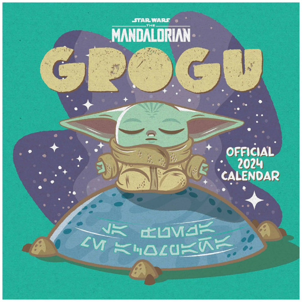 Star Wars: The Mandalorian 2024 Grogu Wall Calendar One Size Mu Multicoloured One Size