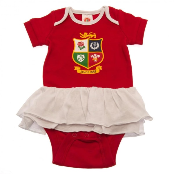 British & Irish Lions Baby Tutu Skirt Bodysuit 3-6 månader Röd/V Red/White 3-6 Months