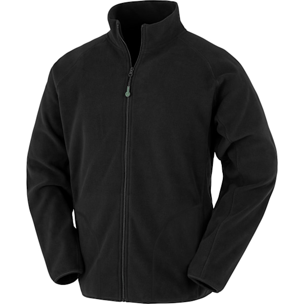 Result Äkta Återvunnen Herr Microfleece Jacka 4XL Svart Black 4XL