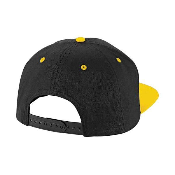 Beechfield Contrast 5 Panel Snapback Cap One Size Svart/Gul Black/Yellow One Size