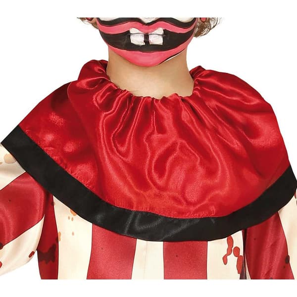 Fiestas Guirca Barn/Barn Randig Clown Kostym Set 7-9 År Red/Beige 7-9 Years