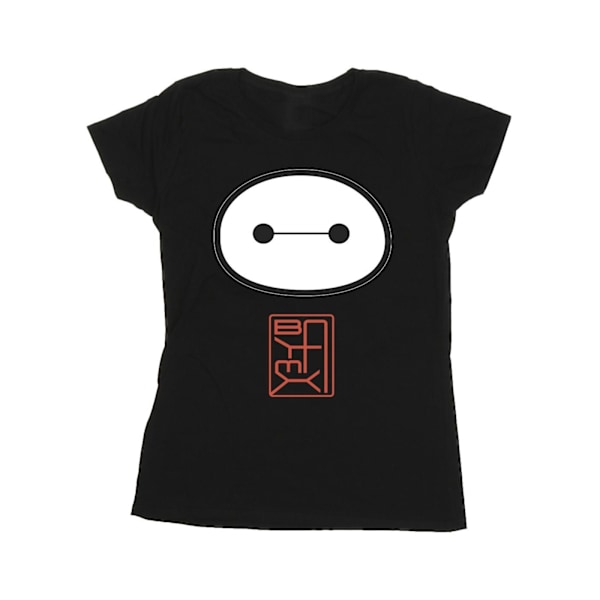 Disney Dam/Kvinnor Big Hero 6 Baymax Icon Bomull T-shirt M Svart Black M