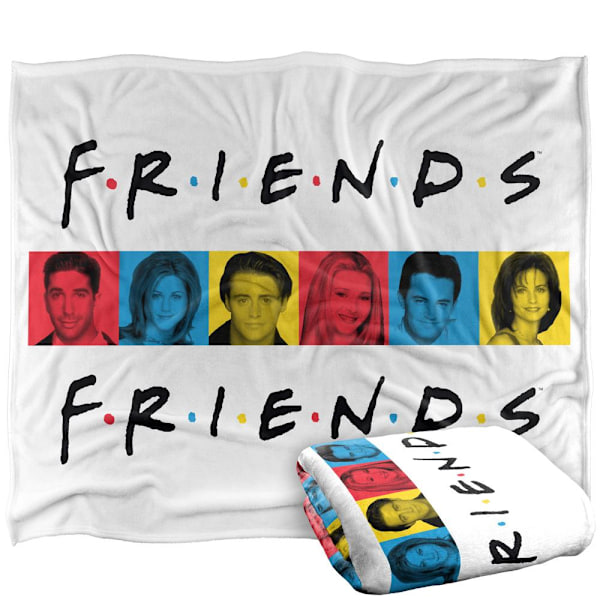 Friends Karaktärer Filt One Size Flerfärgad Multicoloured One Size