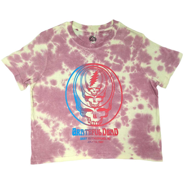 Grateful Dead Dam/Damer Koncentriska Skallar Crop Top L Rosa Pink L