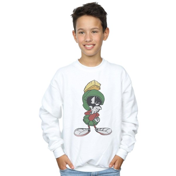 Looney Tunes Boys Marvin The Martian Pose Sweatshirt 12-13 År White 12-13 Years