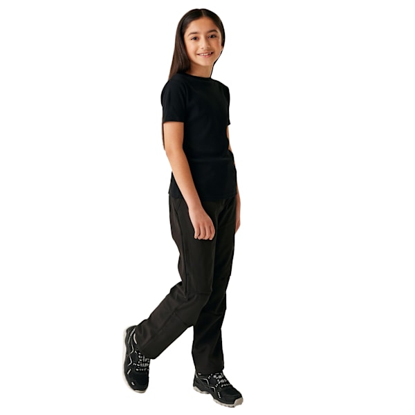 Regatta Barn/Barn Softshell Vandringsbyxor 5-6 År Svart Black 5-6 Years