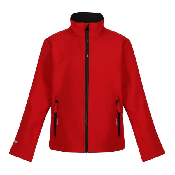 Regatta Professional Barn/Kids 2-lagers Softshelljacka 3 Black/Classic Red 32In