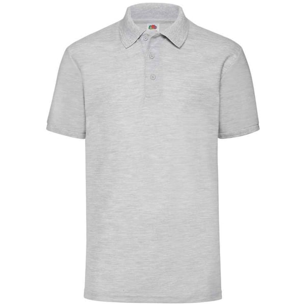 Fruit of the Loom Pique Poloskjorta XXL Heather Grey Heather Grey XXL