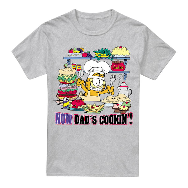 Garfield Herr Nu Pappa Lagar Mat T-Shirt 3XL Sport Heather Sport Heather 3XL