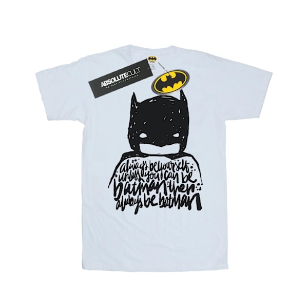 DC Comics Girls Batman Always Be Yourself Bomull T-shirt 9-11 år White 9-11 Years
