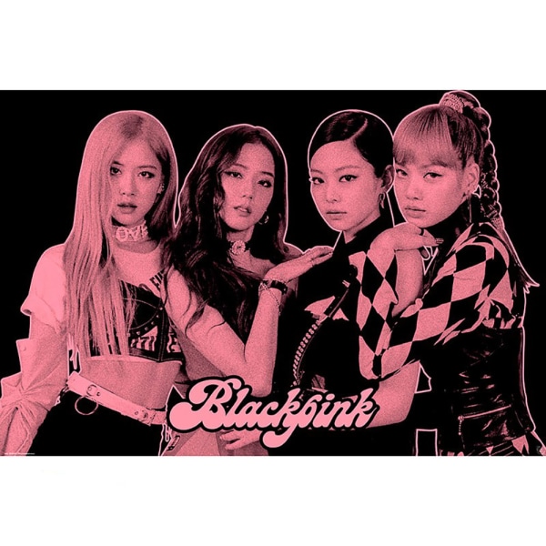 BlackPink Group 3 Maxi Poster 61cm x 91cm Svart/Rosa Black/Pink 61cm x 91cm
