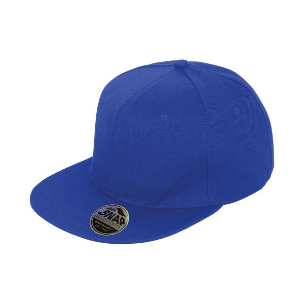 Resultat Huvudbonad Bronx Original Flat Peak Snapback Cap One Size Sapphire Blue One Size