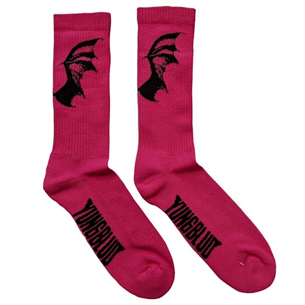Yungblud Unisex Adult Life On Mars Tour Socks 7 UK-11 UK Rosa Pink 7 UK-11 UK