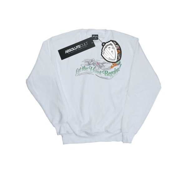 Tom And Jerry Girls Let The Hunt Begin Sweatshirt 5-6 år Whi White 5-6 Years