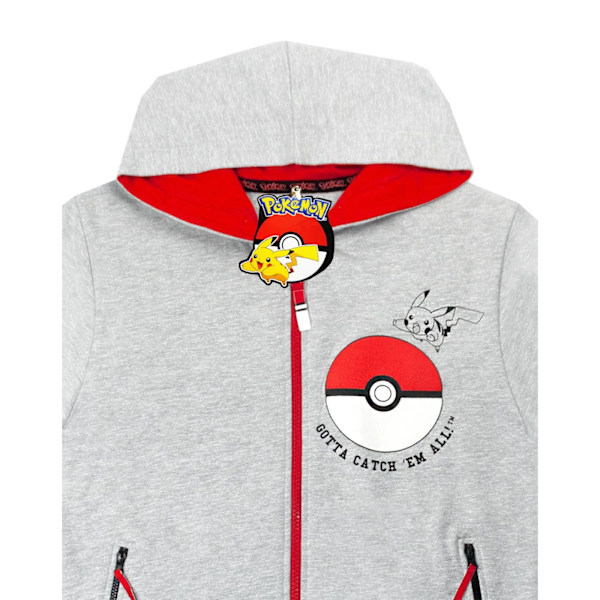 Pokemon Pojkar Gotta Catch Em All Pokeball Full Zip Dragsko Hu Grey 11-12 Years