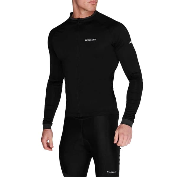 Pinnacle Herr Logotyp Långärmad Cykeltröja L Svart Black L