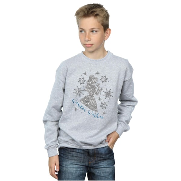 Disney Princess Boys Belle Vinter Silhouette Sweatshirt 12-13 Y Sports Grey 12-13 Years