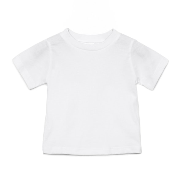 Bella + Canvas Baby Jersey T-shirt 18-24 månader Vit White 18-24 Months