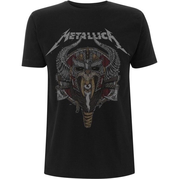 Metallica Unisex Vuxen Viking T-shirt L Svart Black L