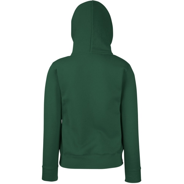 Fruit Of The Loom Damer Lady Fit Hooded Sweatshirt / Hoodie 2X Bottle Green 2XL