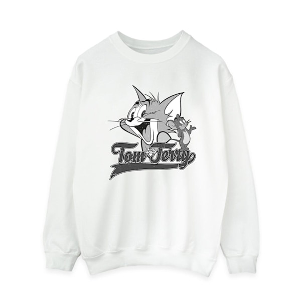 Tom And Jerry Damkläder/Dam Greyscale Square Sweatshirt XXL Vit White XXL