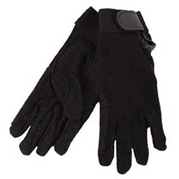 Hy5 Vuxna Bomull Pimple Palm Ridhandskar M Svart Black M